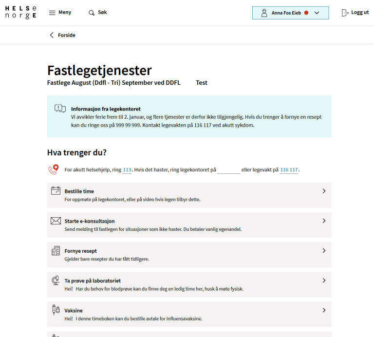 Ny Innlogget Forside På Helsenorge, Og Ny Fastlegeinngang! - Norsk ...